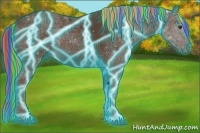 Horse Color:Painted Thunderstruck Liver Chestnut 