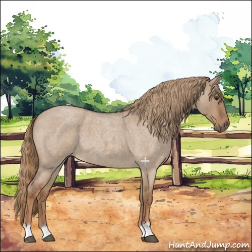 Horse Color:Red Dun Roan