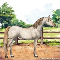 Horse Color:White Spotted Liver Red Dun Pearl 
