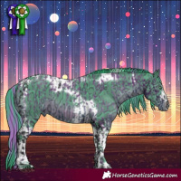 Horse Color:ERROR: UNKNOWN ANOMALY and Watercolor Black Ice Tobiano 