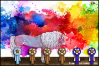 Horse Color:Watercolor Chocolate Palomino Sabino 