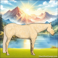 Horse Color:Palomino Ice Roan Dun 