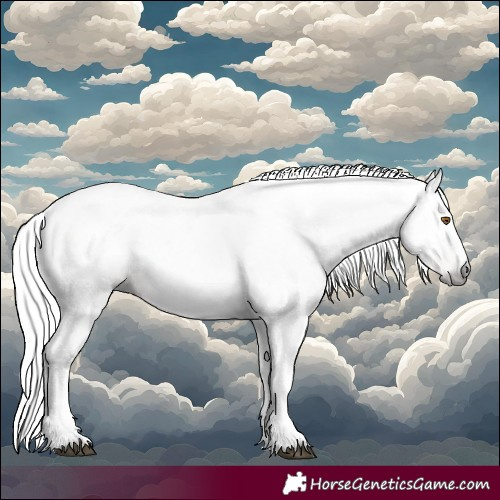 Horse Color:Gray Silver Black Pearl Tobiano 