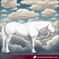 Horse Color:Gray Silver Black Pearl Tobiano 