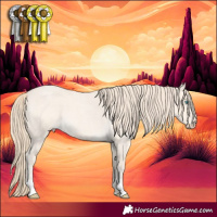Horse Color:Perlino Roan 