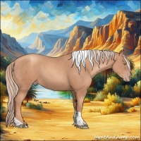 Horse Color:Gold Champagne Tobiano 