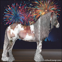 Horse Color:Plaid  White Spotted Silver Brown Onyx 