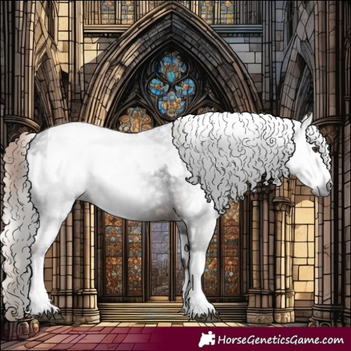 Horse Color:Gray Liver Chestnut  and Gray White Spotted Liver Chestnut 