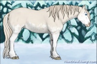 Horse Color:Smoky Creme Dun Sabino Splash  and Smoky Creme Dun Sabino Splash 