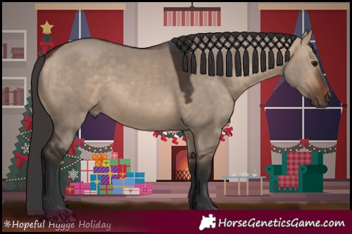 Horse Color:Bay Dun Rabicano 