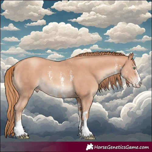 Horse Color:Gold Champagne Sabino 
