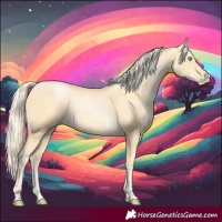 Horse Color:Palomino Pearl Sabino 