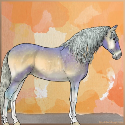 Horse Color:Watercolor Silver Brown Onyx 