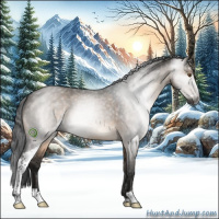 Horse Color:Gray Brown Roan Dun Sabino