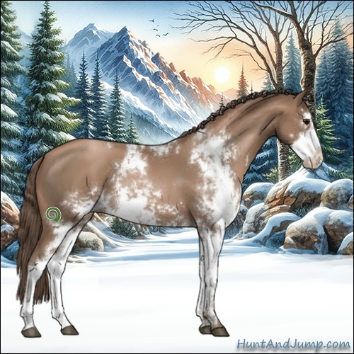 Horse Color:Black Pearl Sabino 
