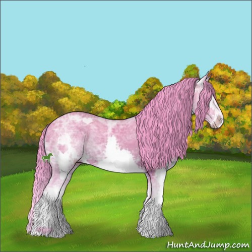 Horse Color:Watercolor Brown Ice Sabino Splash