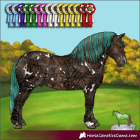 Horse Color:Painted White Spotted Black Ice Pearl 
