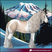 Horse Color:Chocolate Palomino Pearl Splash Tobiano 