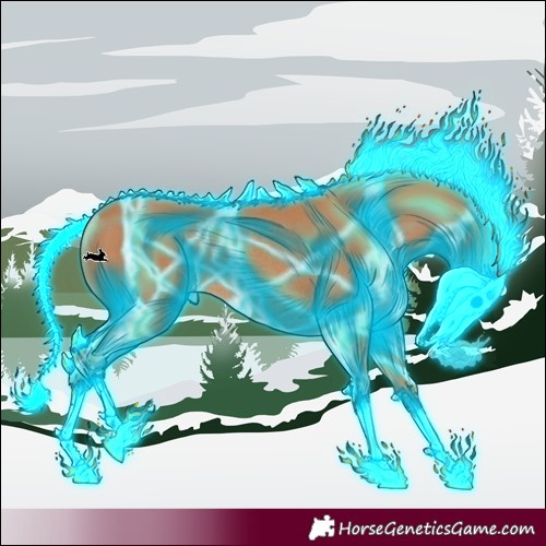 Horse Color:Thunderstruck Chestnut Rabicano 