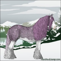Horse Color:Watercolor Chestnut Ice Splash