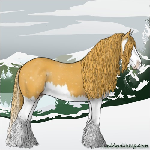 Horse Color:Watercolor Liver Chestnut Splash 