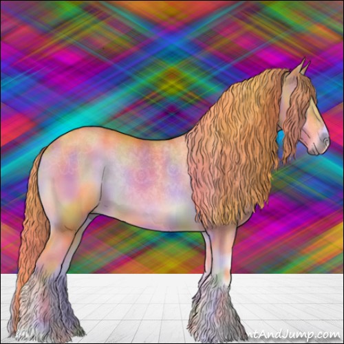 Horse Color:Nacre Watercolor Red Onyx