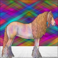 Horse Color:Nacre Watercolor Red Onyx 