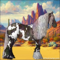 Horse Color:Nacre White Spotted Silver Brown Ice 