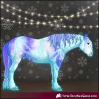 Horse Color:Thunderstruck Watercolor White Spotted Black Splash 