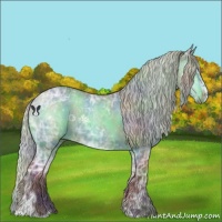 Horse Color:Nacre Chocolate Silver Bay Chinchilla Ice Sabino