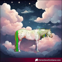 Horse Color:Painted Watercolor Bay Ice Tobiano Appaloosa 