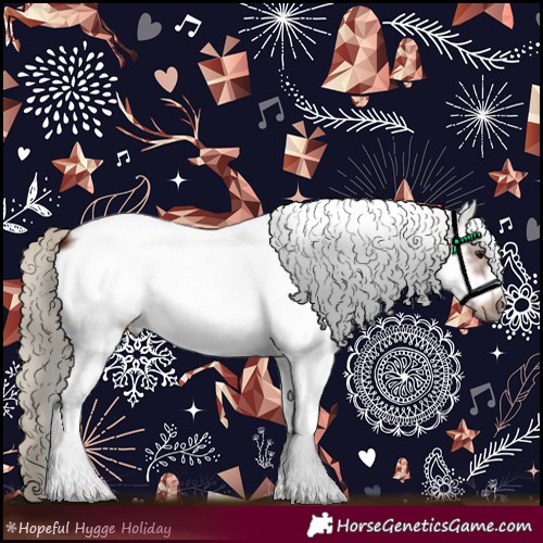 Horse Color:Gray White Spotted Silver Bay Frame