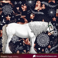 Horse Color:Gray White Spotted Silver Bay Frame 