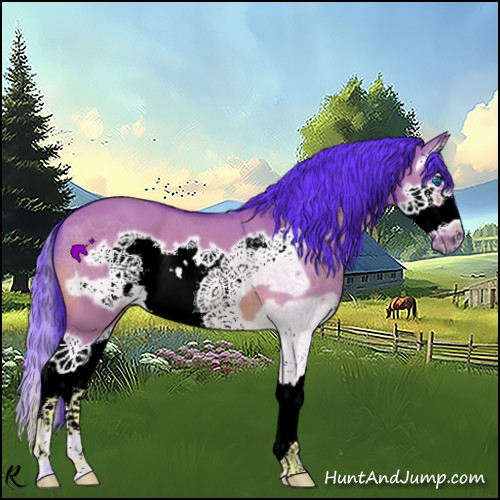 Horse Color:Watercolor Bay Dun Splash Frame
