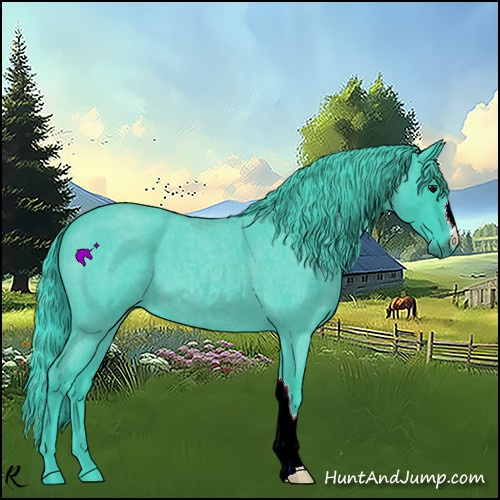 Horse Color:Watercolor Smoky Blue Roan 