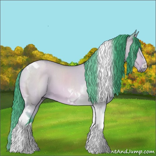 Horse Color:Watercolor Bay Dun Tobiano