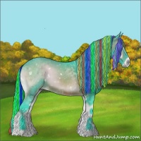 Horse Color:Painted Watercolor White Spotted Brown Onyx