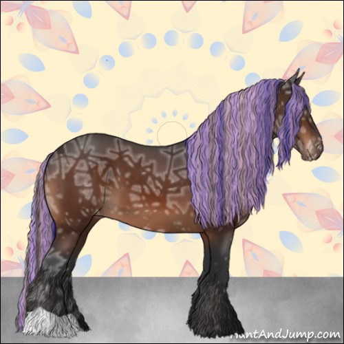 Horse Color:Painted Brown Ice Varnish 