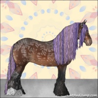 Horse Color:Painted Brown Ice Varnish 