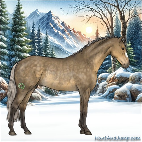 Horse Color:Silver Smoky Grullo Rabicano 