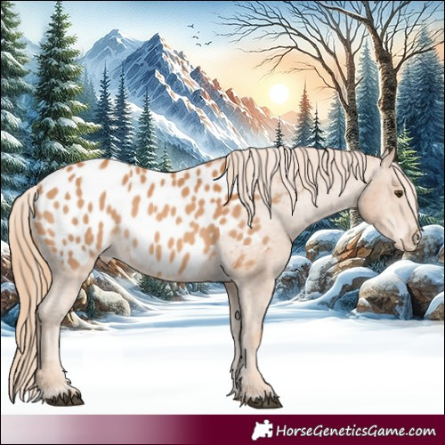 Horse Color:Chestnut Appaloosa