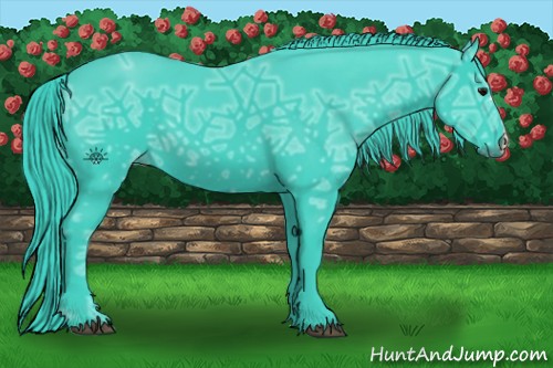 Horse Color:Watercolor Smoky Black Ice 