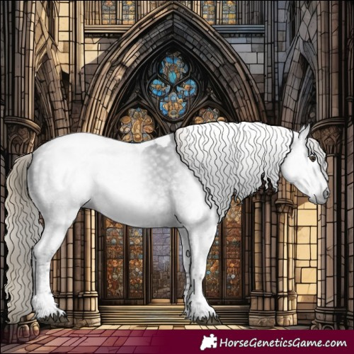 Horse Color:Gray White Spotted Liver Chestnut Tobiano 