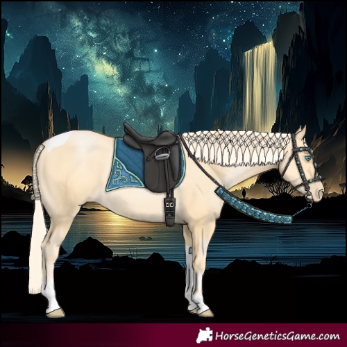 Horse Color:Palomino Pearl Tobiano Rabicano 