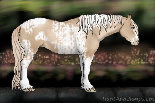 Horse Color:Chocolate Palomino Pearl Tobiano Frame  and Chocolate Palomino Pearl Tobiano Frame 