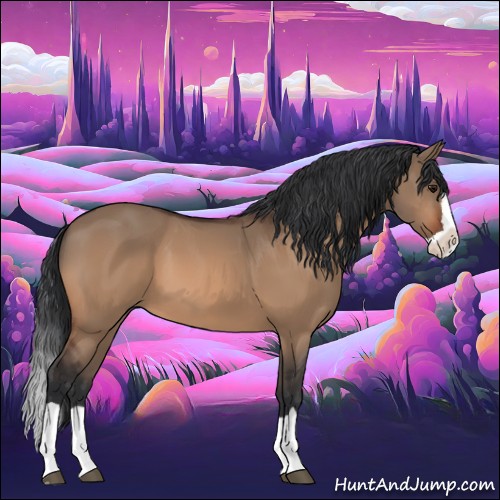 Horse Color:Bay Dun Splash 