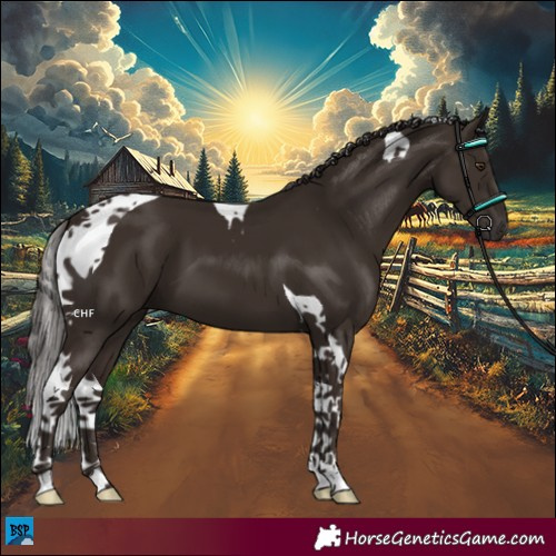 Horse Color:Liver Chestnut Tobiano 