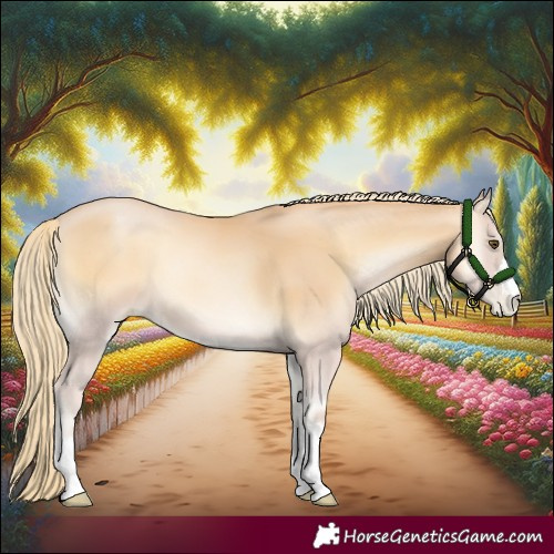 Horse Color:Red Onyx Pearl Mushroom 