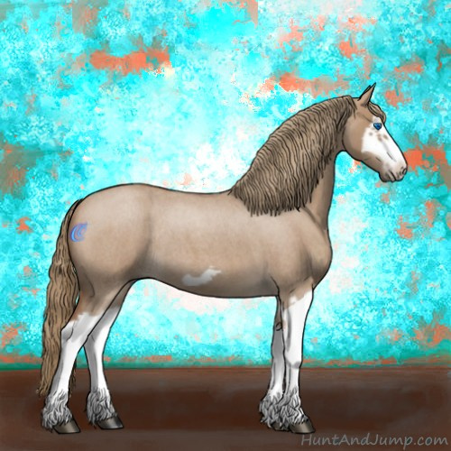 Horse Color:Red Dun Roan Splash Frame Rabicano 