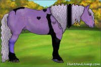 Horse Color:Void Watercolor Silver Blue Roan Tobiano 